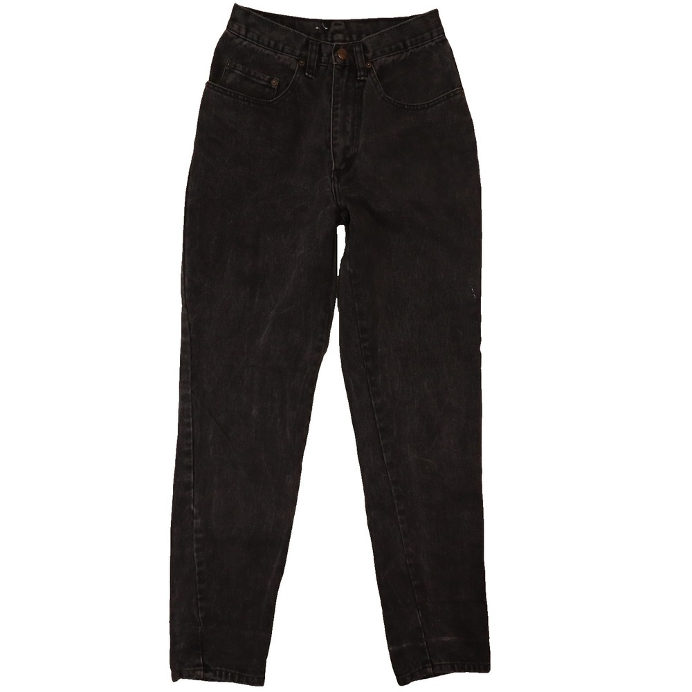 Vintage‎ Pepe Jeans 90s Black Original Pepe Betty Tapered Leg Jeans size 9/10